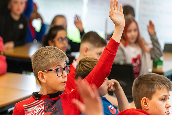 Pupils in a class