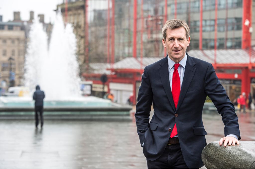 Dan Jarvis and a waterfall