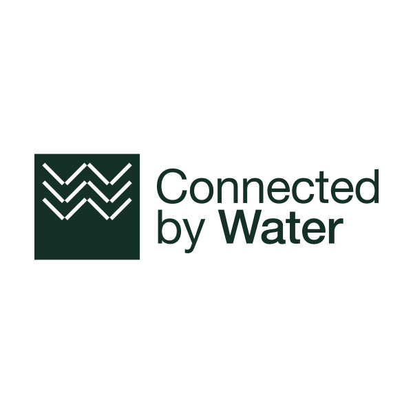 Connected by water logo