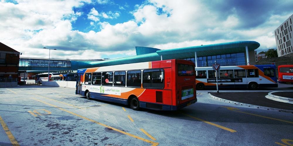 Bus in interchange